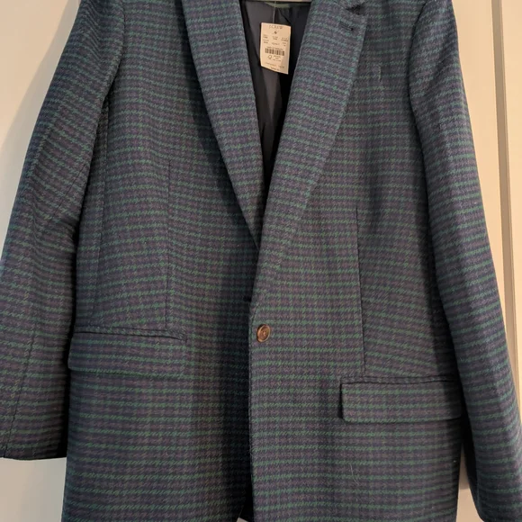 J. Crew Women's Blazer in Green and Purple - Picture 3 of 3